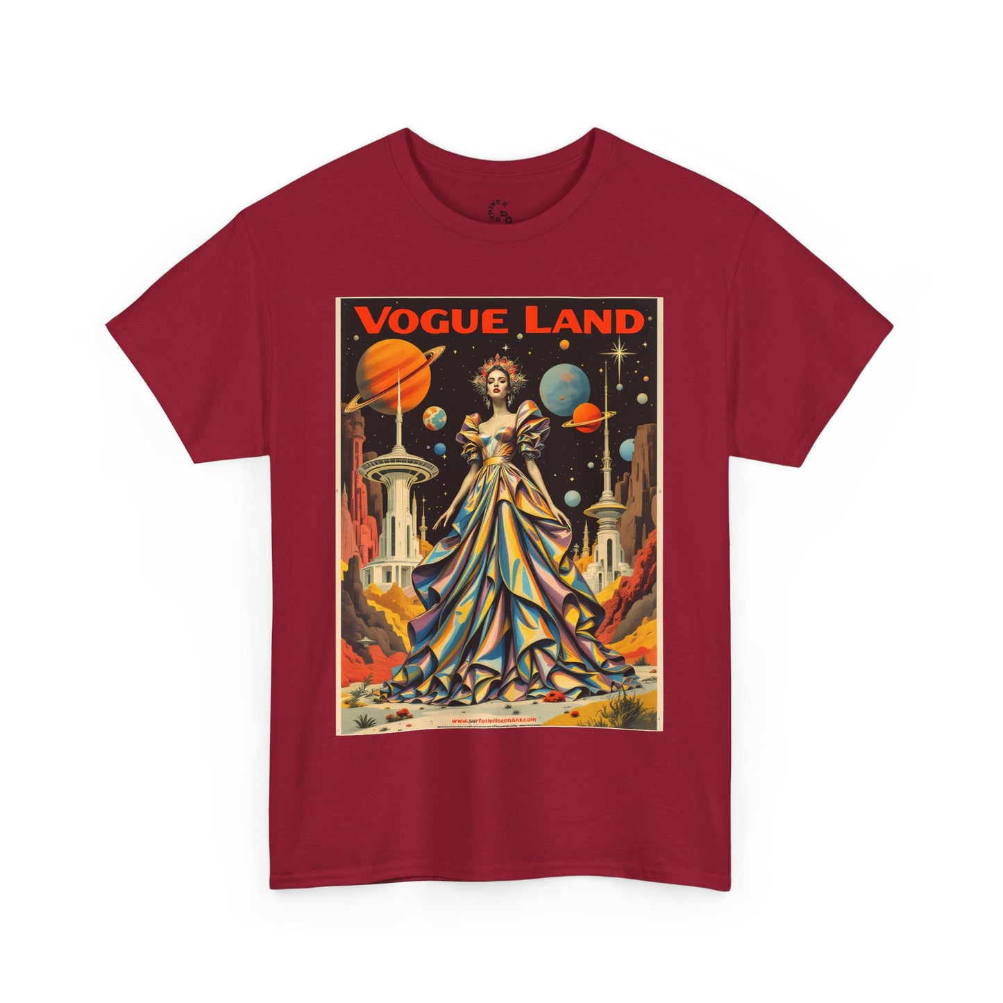 Vogue Land Unisex Heavy Cotton Tee - Colorful Graphic Shirt