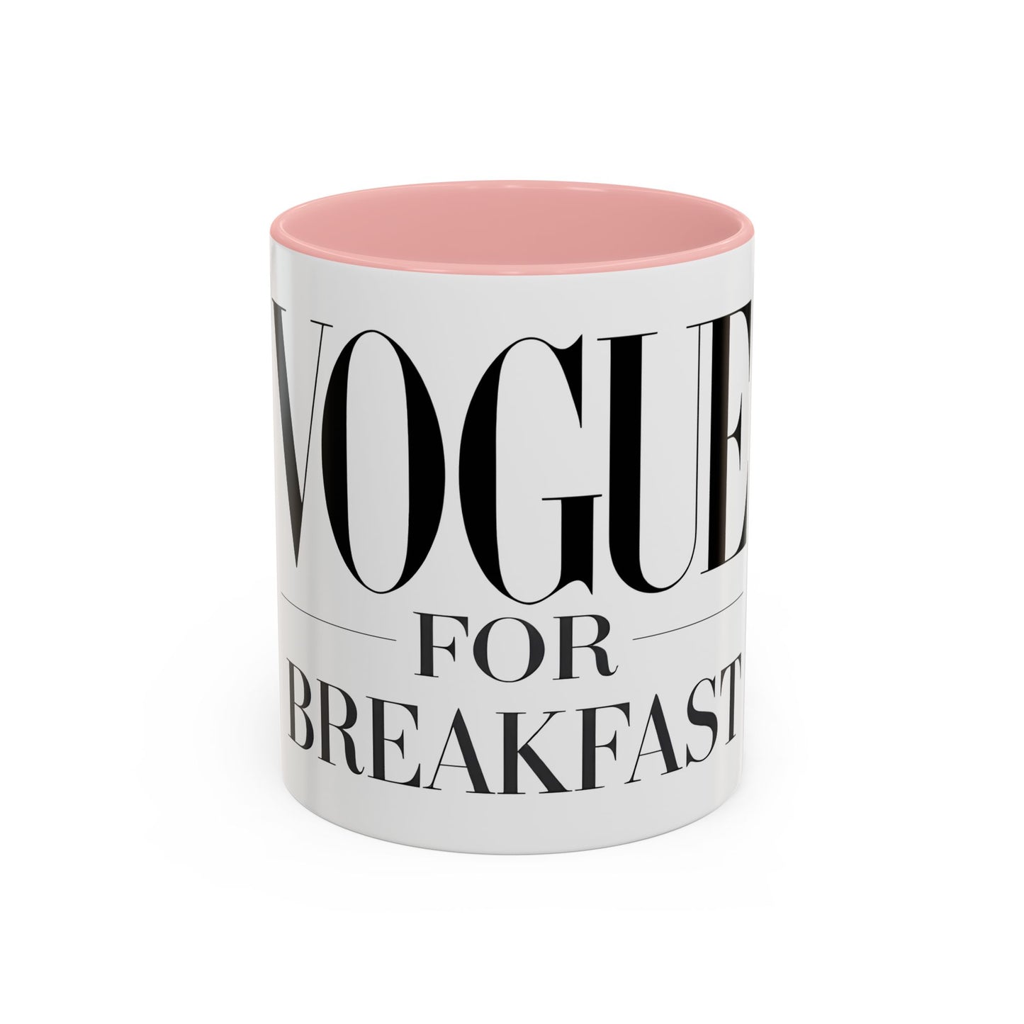 VOGUE For Breakfast Coffee Mug - Stylish Drinkware, Perfect for Breakfast, Gift for Coffee Lovers, Trendy Kitchen Decor