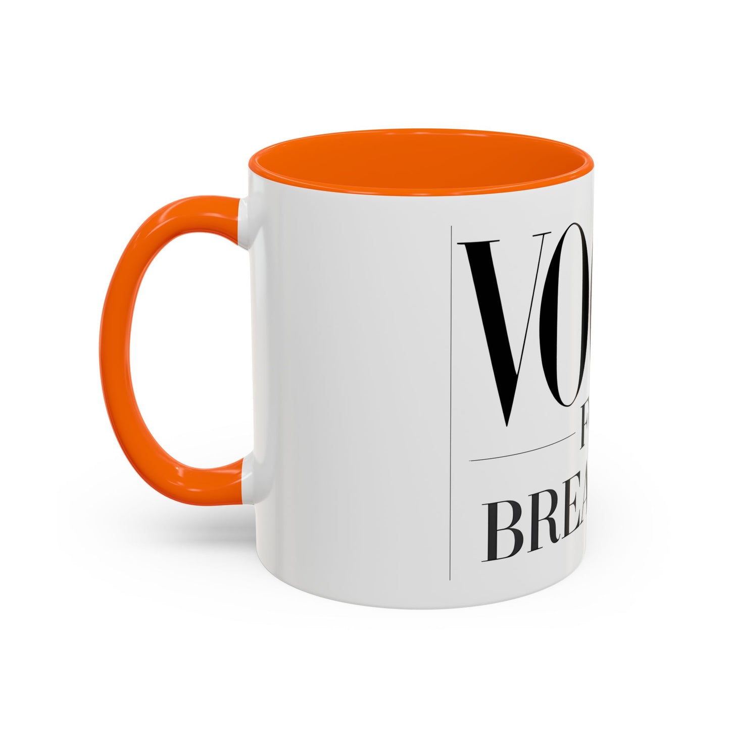 VOGUE For Breakfast Coffee Mug - Stylish Drinkware, Perfect for Breakfast, Gift for Coffee Lovers, Trendy Kitchen Decor