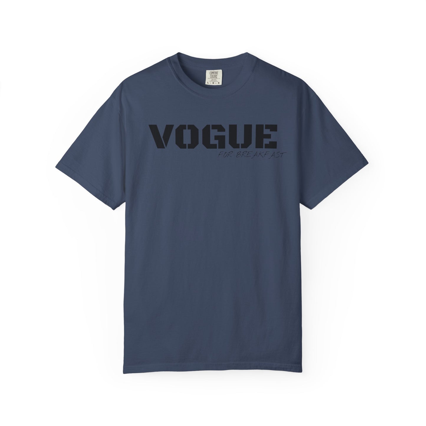 VOGUE For Breakfast Unisex Garment-Dyed T-shirt