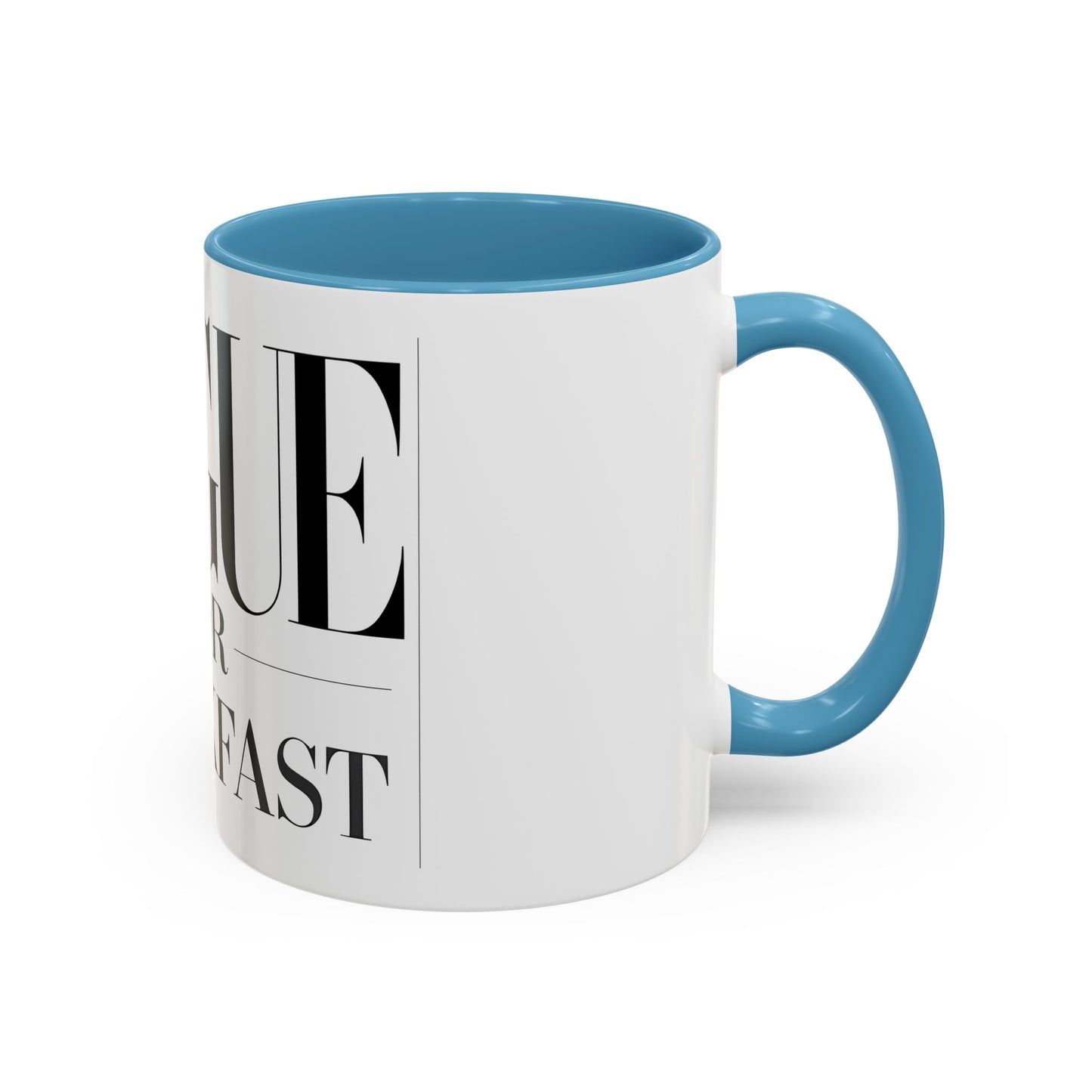 VOGUE For Breakfast Coffee Mug - Stylish Drinkware, Perfect for Breakfast, Gift for Coffee Lovers, Trendy Kitchen Decor