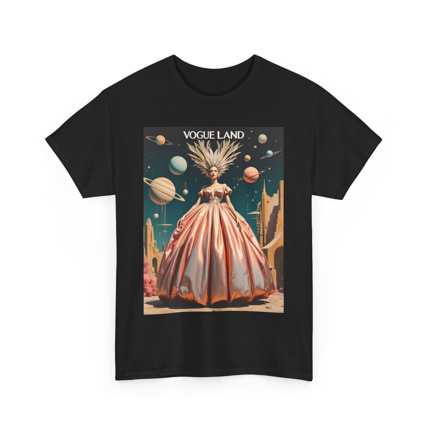 Vogue Land Unisex Heavy Cotton Tee - Colorful Graphic Shirt