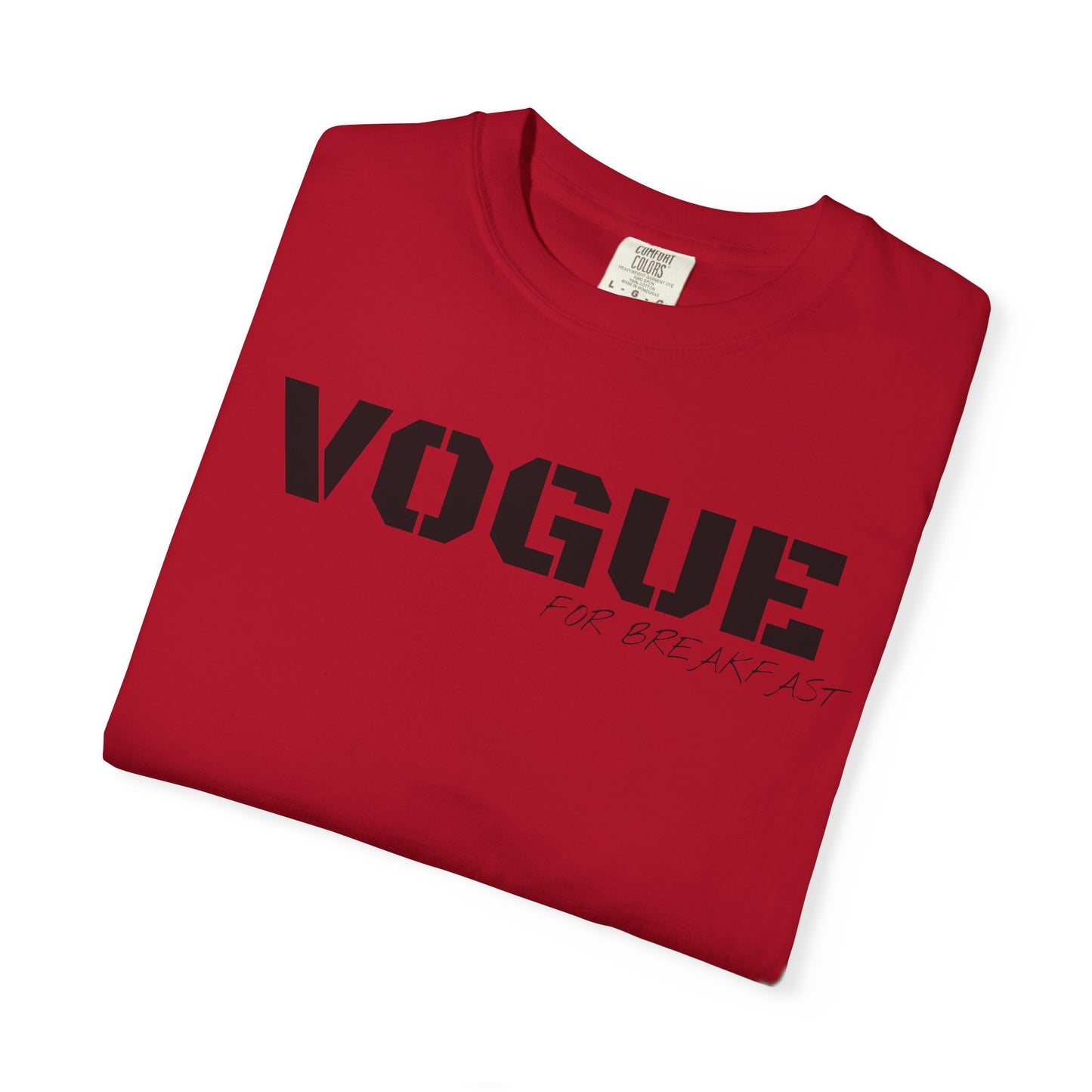 VOGUE For Breakfast Unisex Garment-Dyed T-shirt