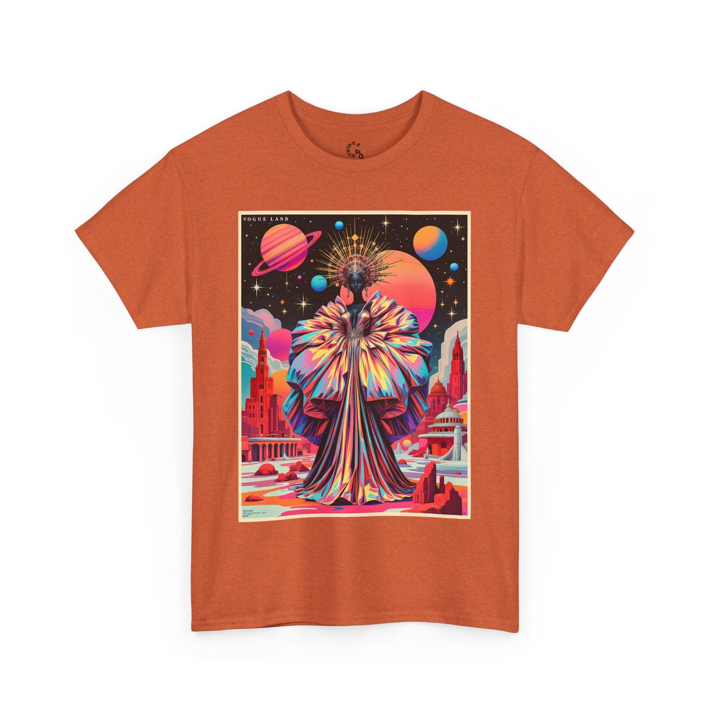 Vogue Land Unisex Heavy Cotton Tee - Colorful Graphic Shirt