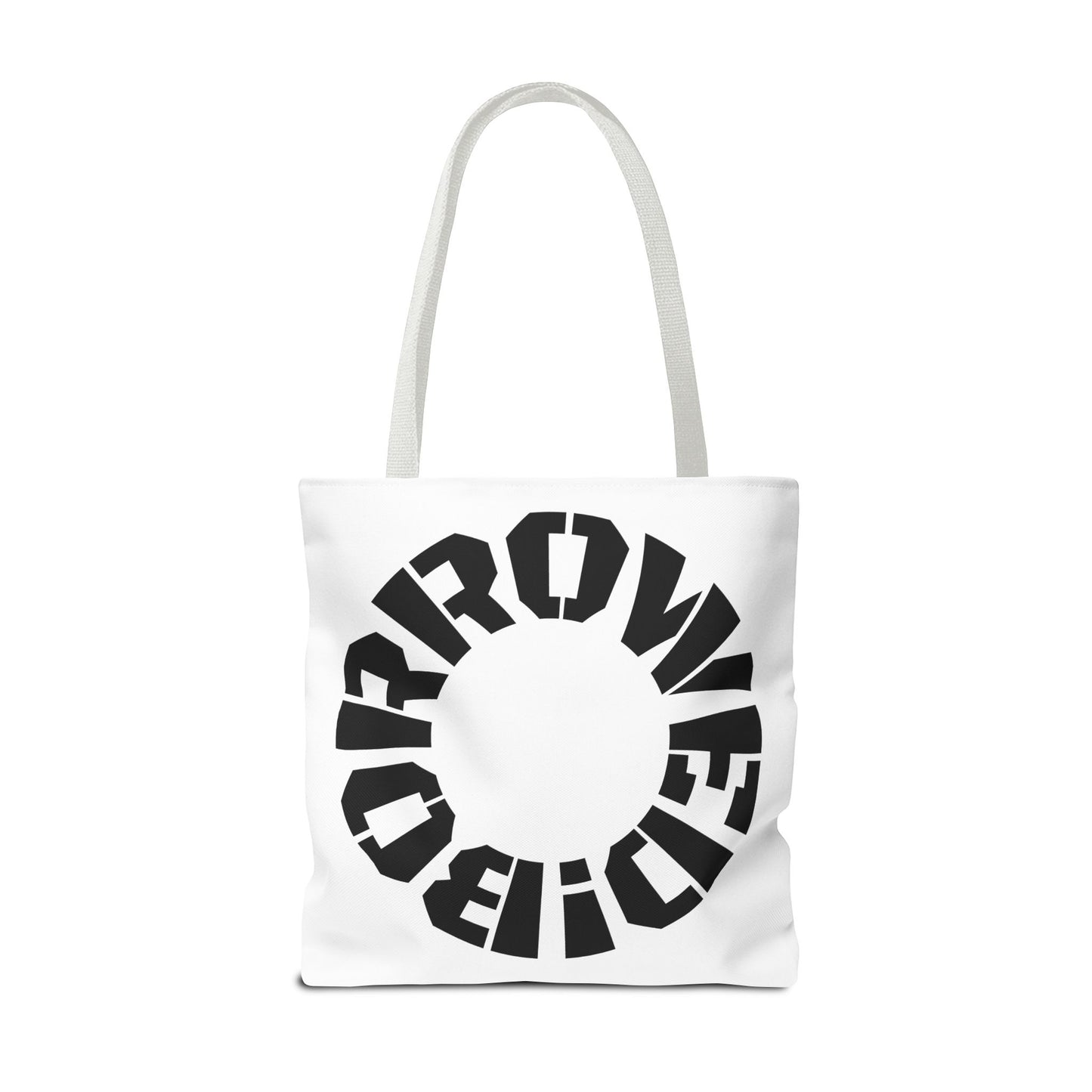 "BORROWED!" Tote Bag (AOP)