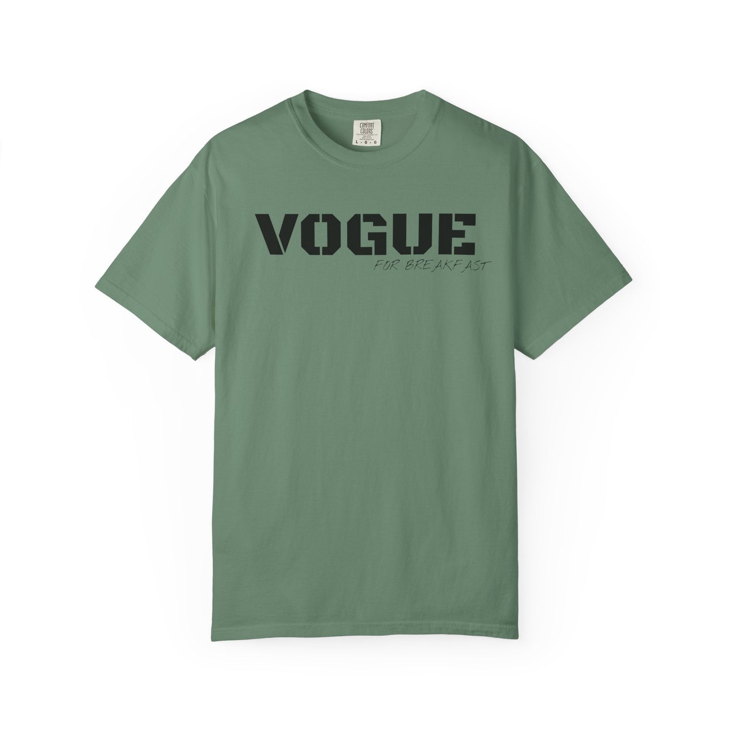 VOGUE For Breakfast Unisex Garment-Dyed T-shirt