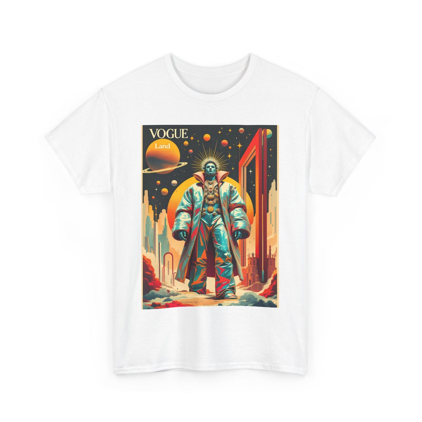 Vogue Land Unisex Heavy Cotton Tee - Colorful Graphic Shirt