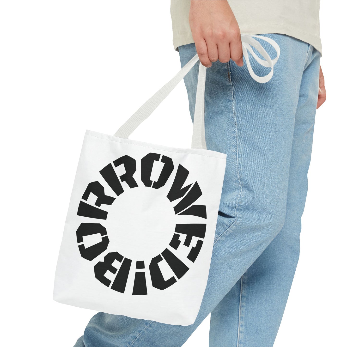 "BORROWED!" Tote Bag (AOP)