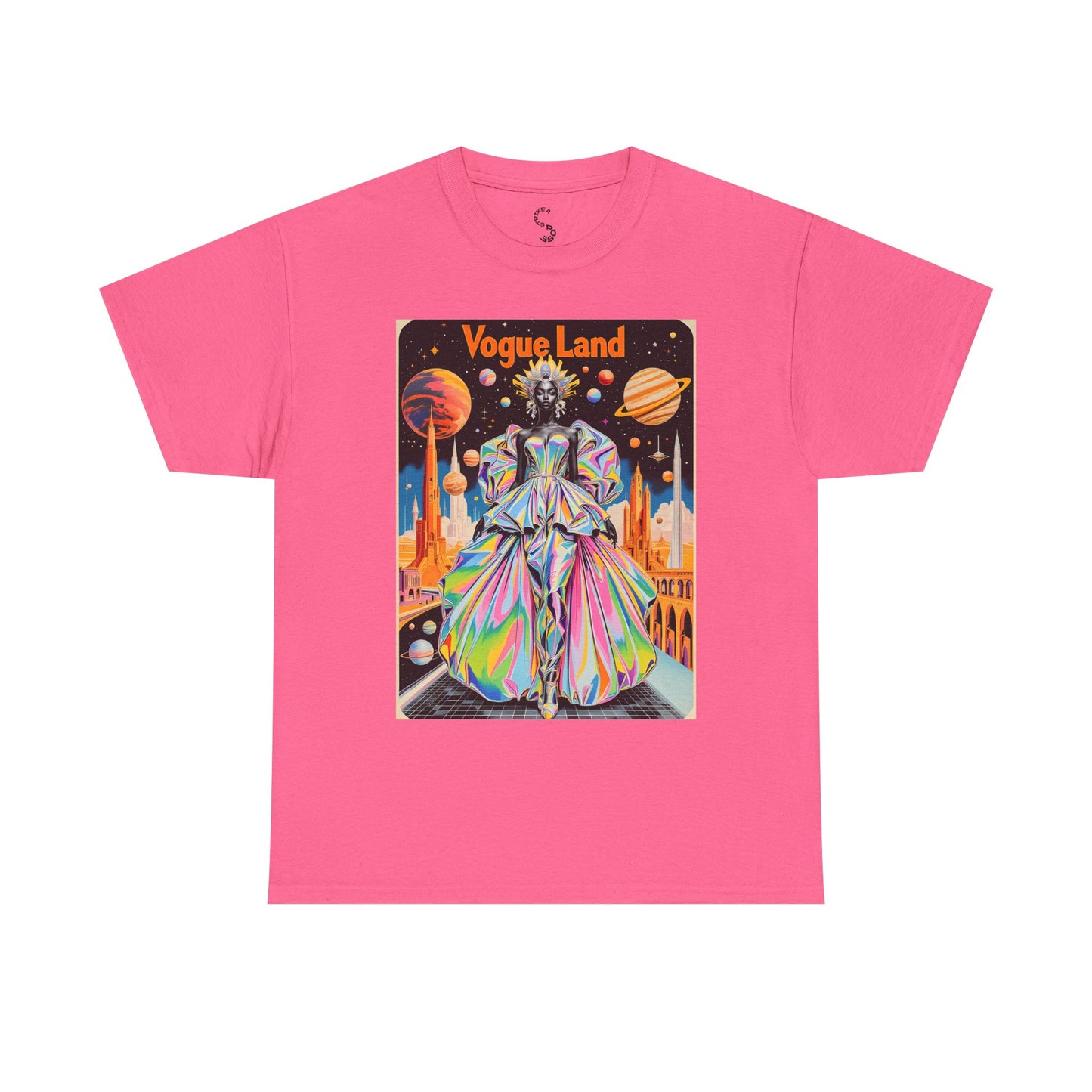 Vogue Land Unisex Heavy Cotton Tee - Colorful Graphic Shirt