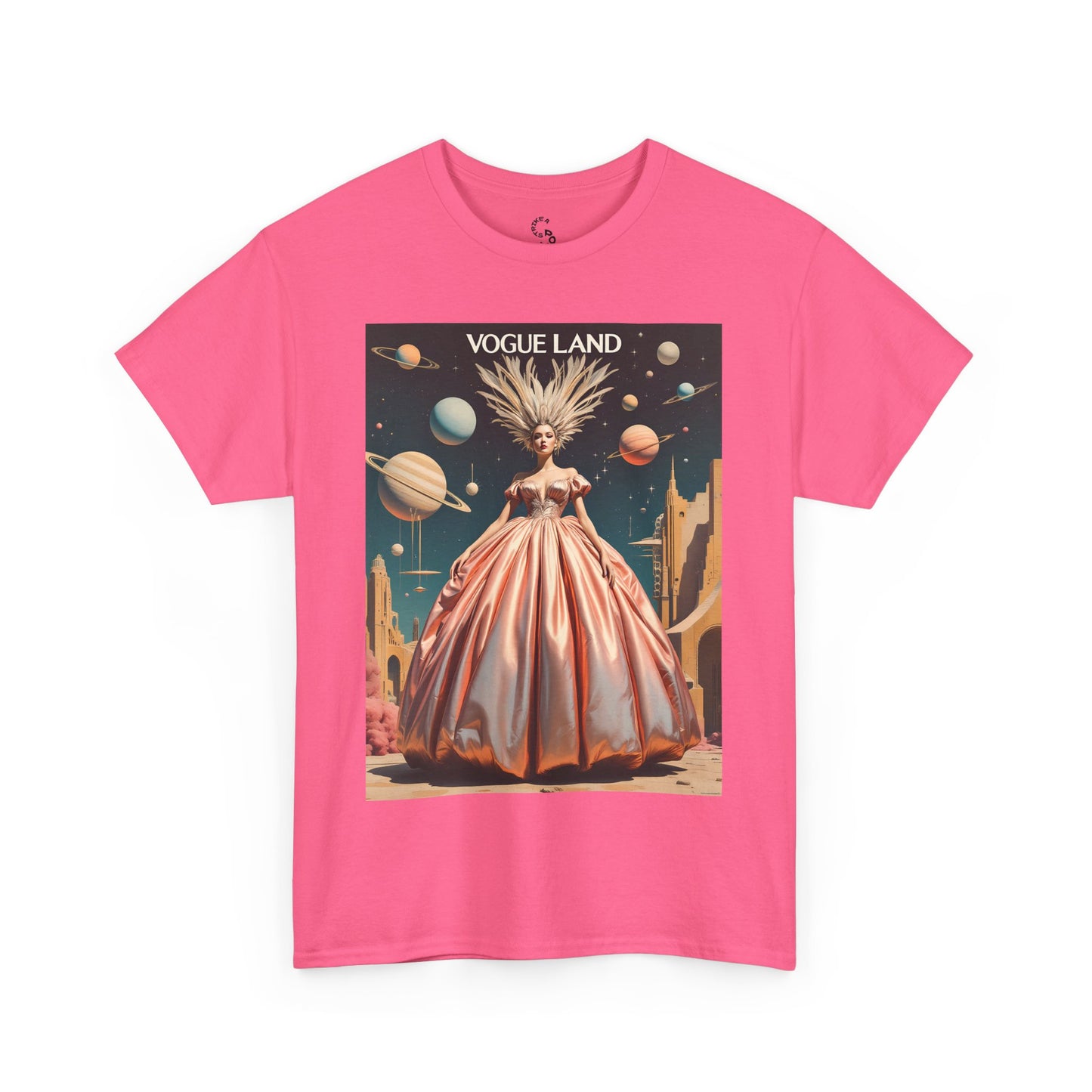 Vogue Land Unisex Heavy Cotton Tee - Colorful Graphic Shirt