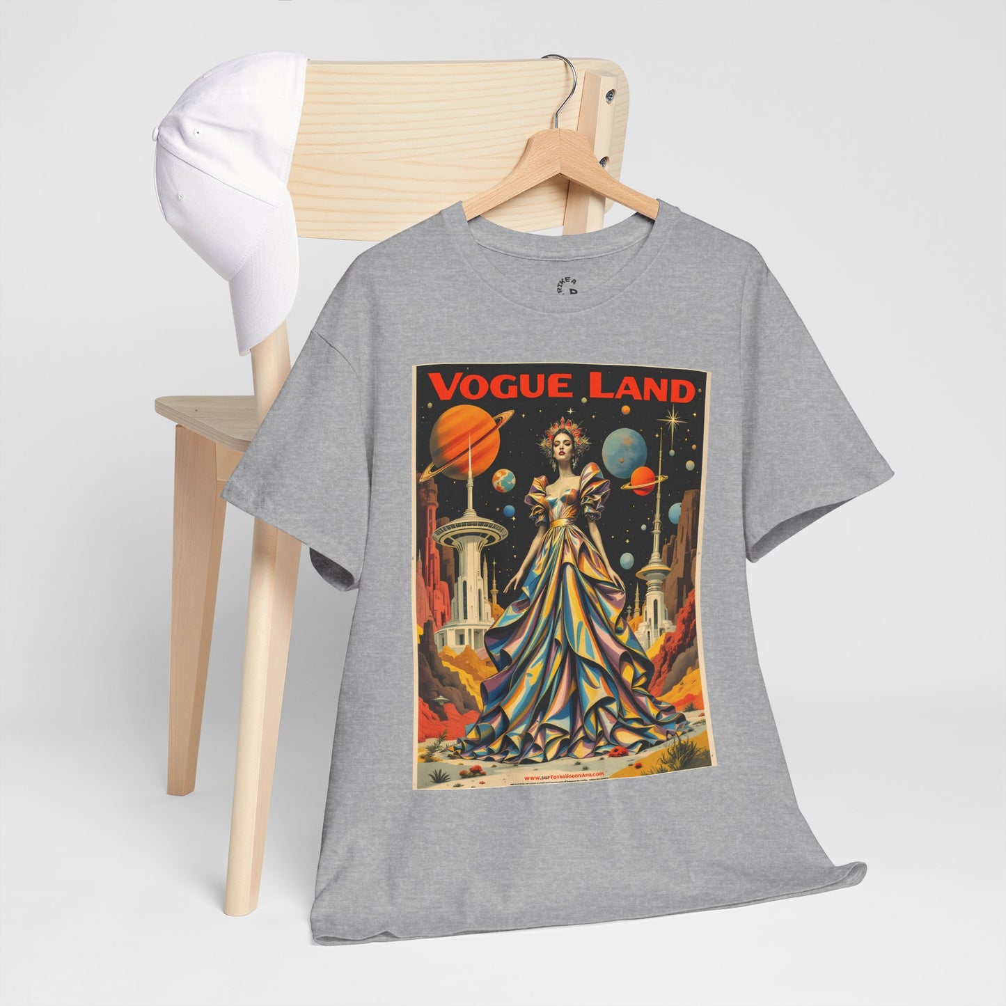 Vogue Land Unisex Heavy Cotton Tee - Colorful Graphic Shirt