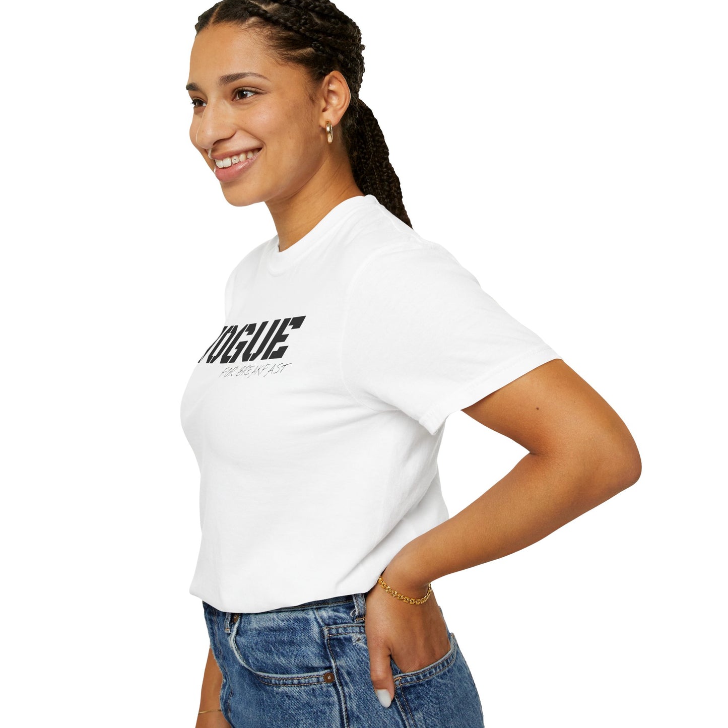 VOGUE For Breakfast Unisex Garment-Dyed T-shirt