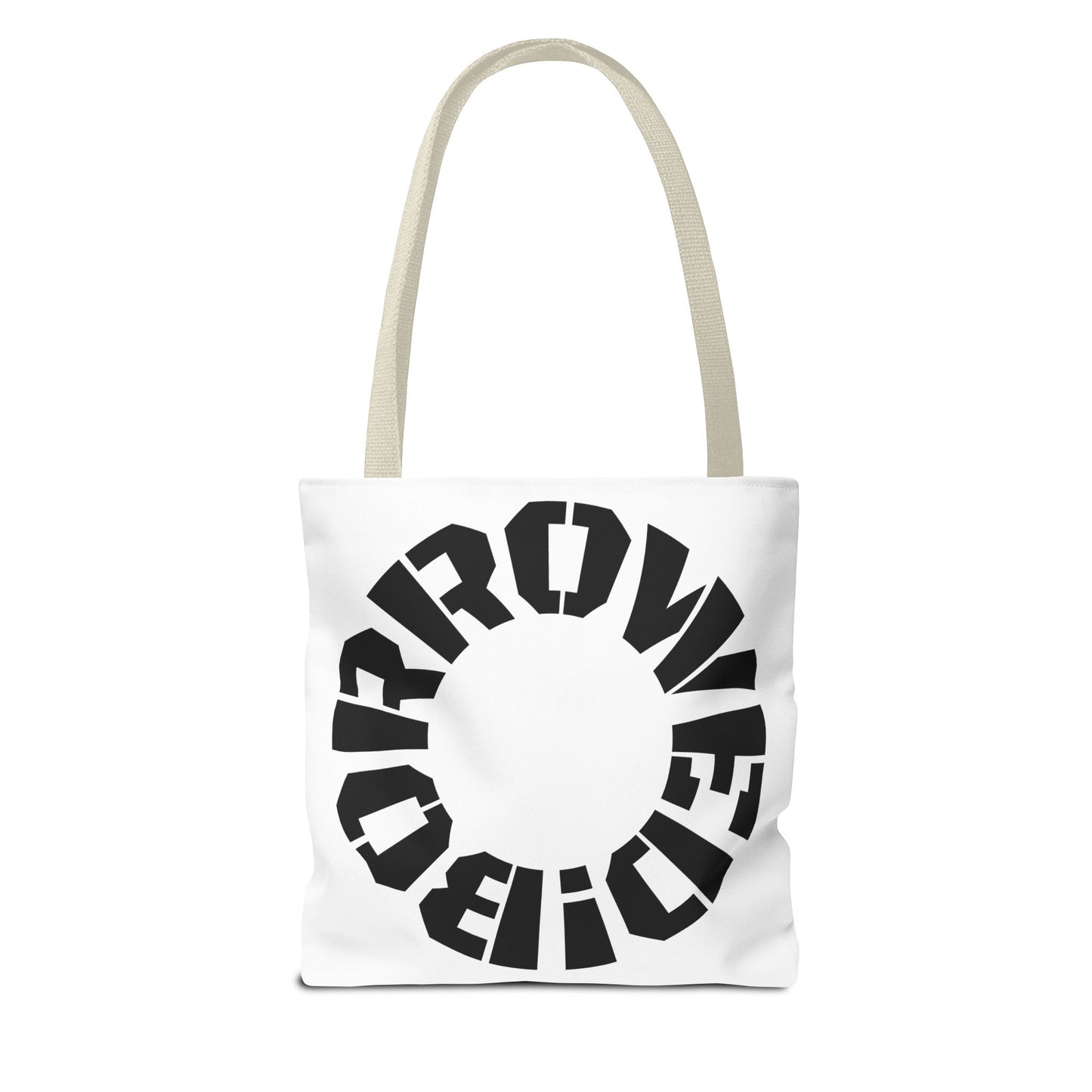 "BORROWED!" Tote Bag (AOP)