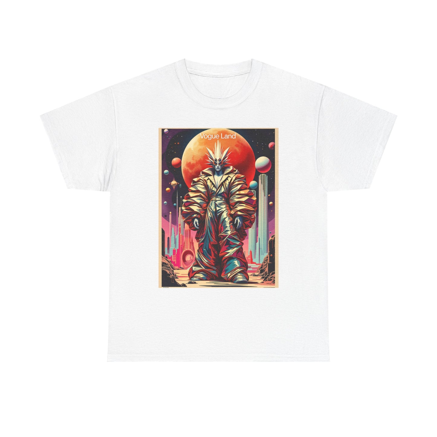 Vogue Land Unisex Heavy Cotton Tee - Colorful Graphic Shirt