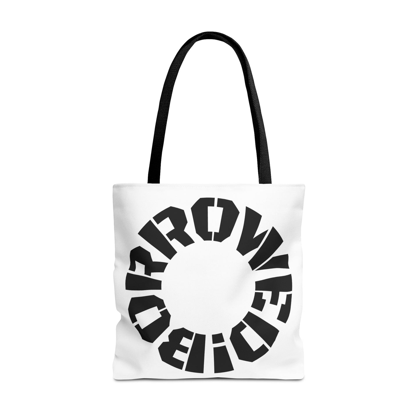 "BORROWED!" Tote Bag (AOP)