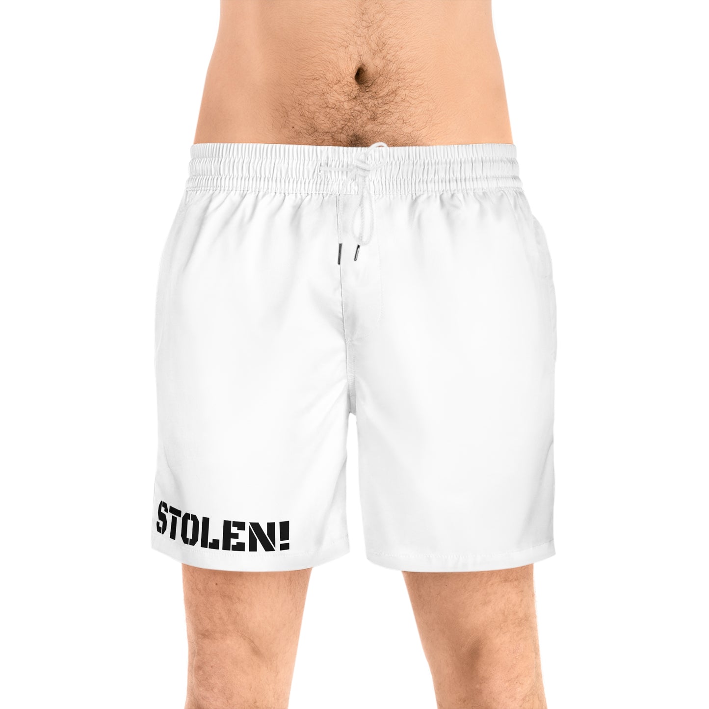 STOLEN! Men's Mid-Length Swim Shorts (AOP)