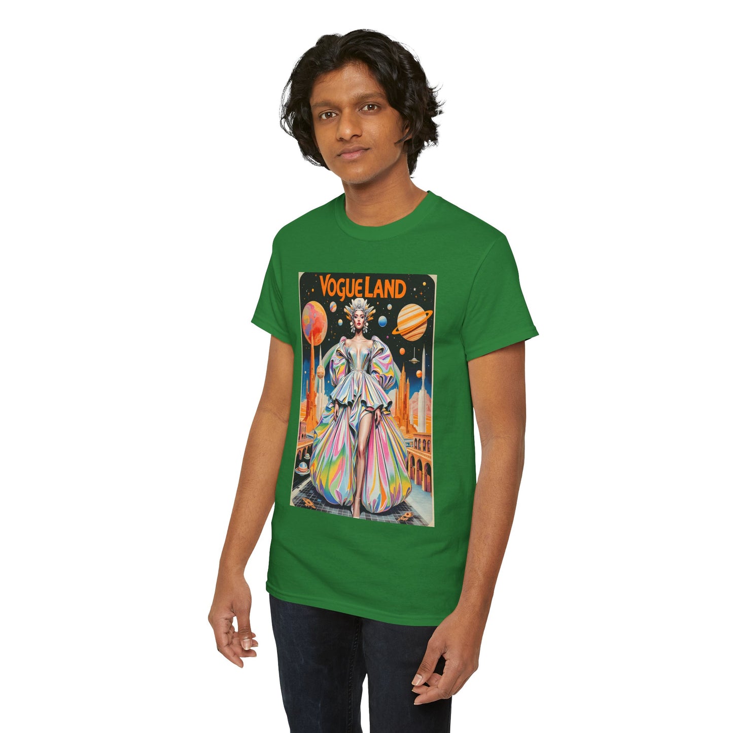 Vogue Land Unisex Heavy Cotton Tee - Colorful Graphic Shirt
