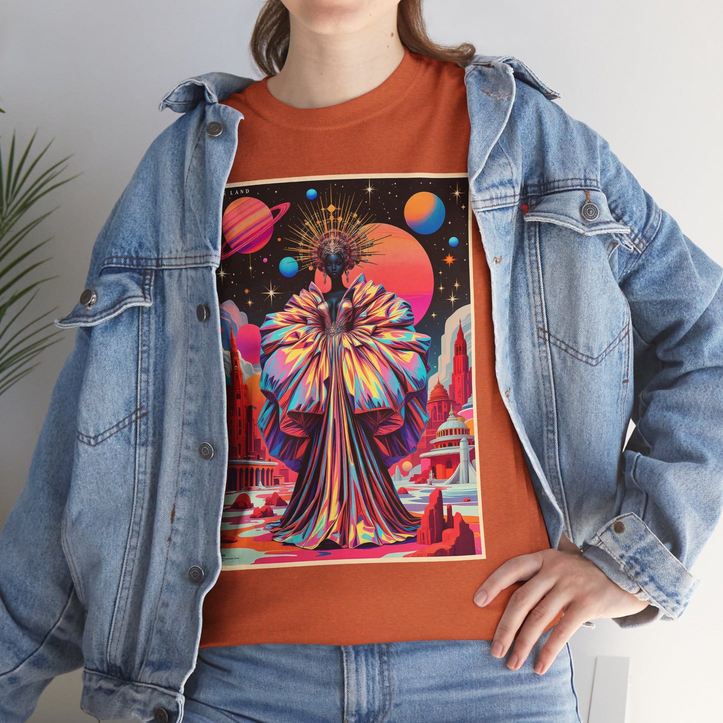 Vogue Land Unisex Heavy Cotton Tee - Colorful Graphic Shirt