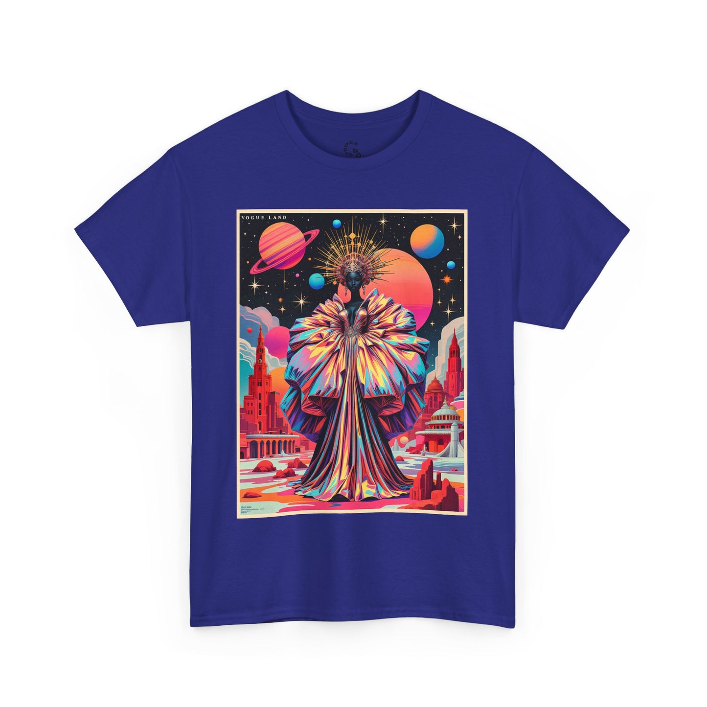 Vogue Land Unisex Heavy Cotton Tee - Colorful Graphic Shirt