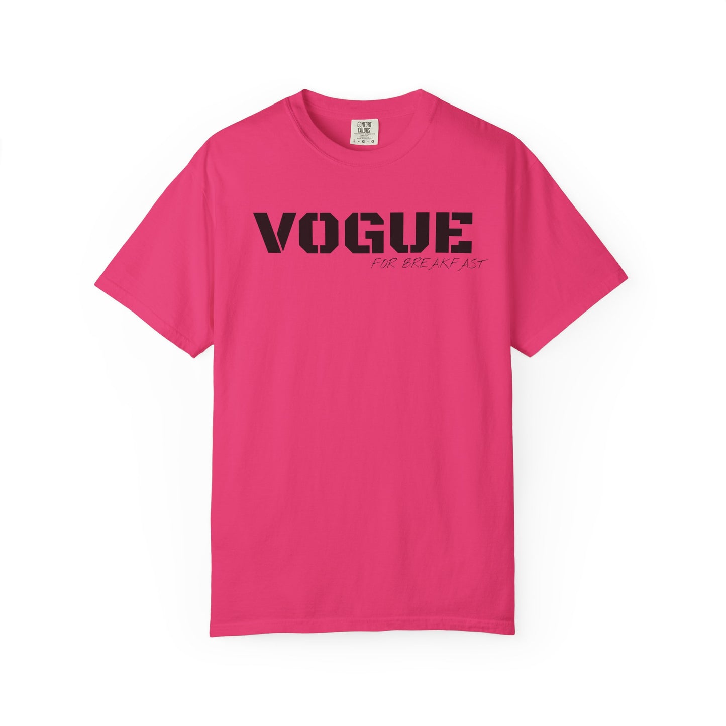 VOGUE For Breakfast Unisex Garment-Dyed T-shirt