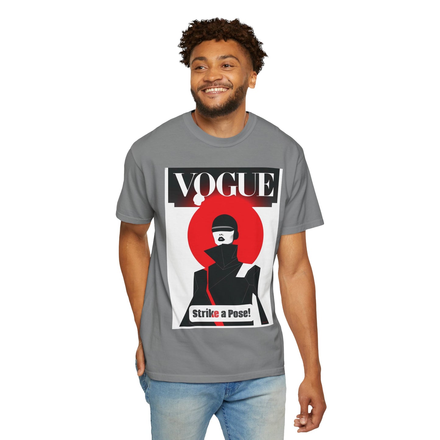 Vogue Strike A Pose-Unisex Garment-Dyed T-Shirt - Strike a Pose!
