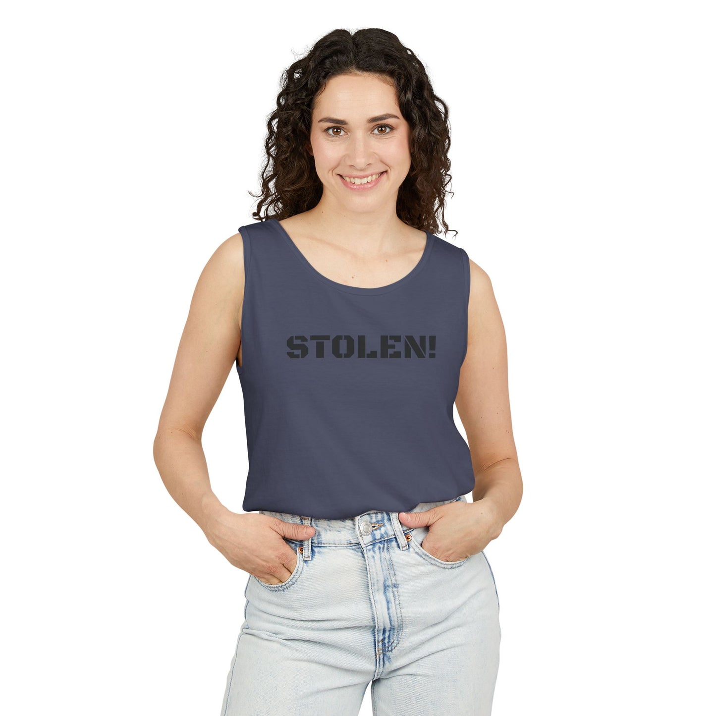 STOLEN! Unisex Garment-Dyed Tank Top - Casual Summer Style