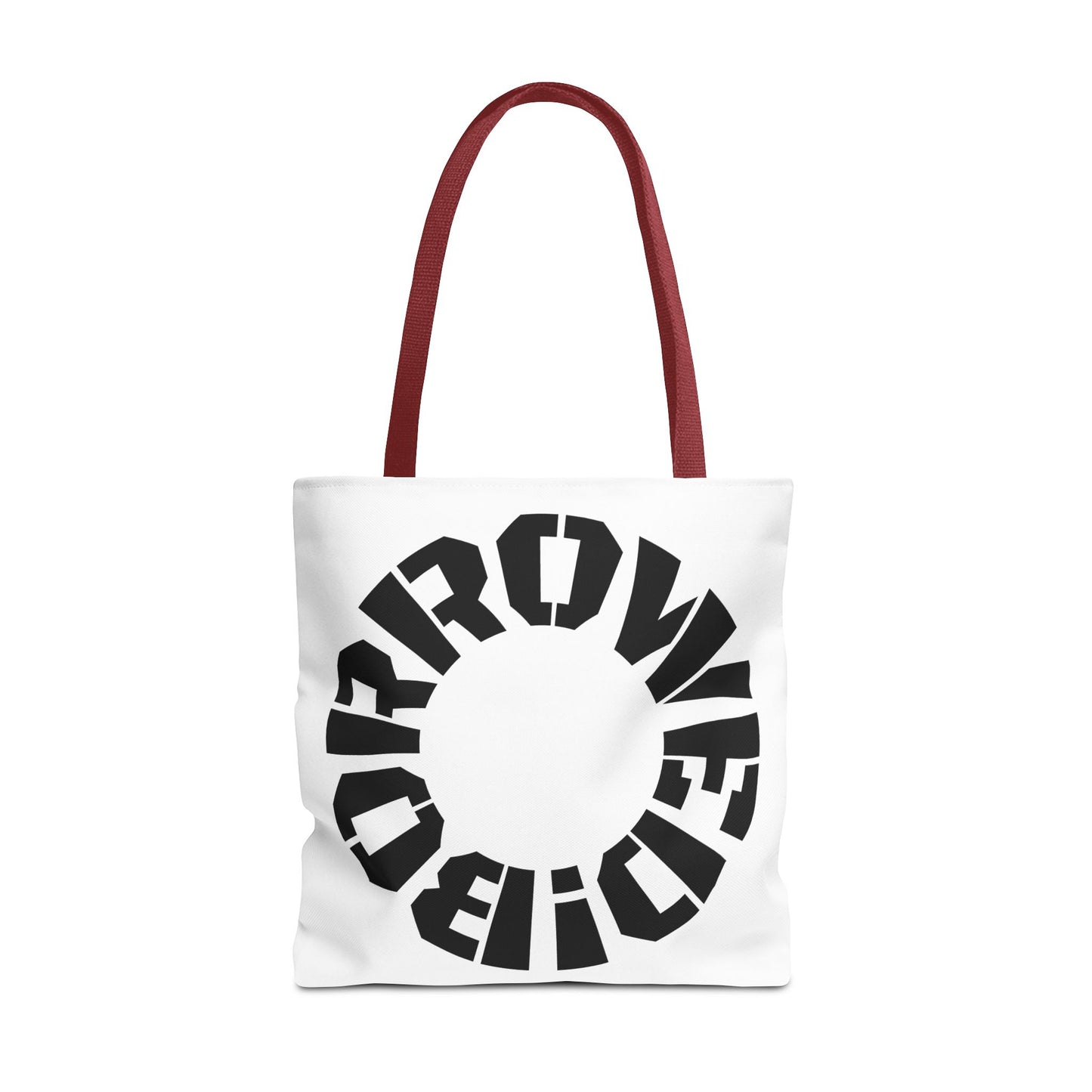 "BORROWED!" Tote Bag (AOP)
