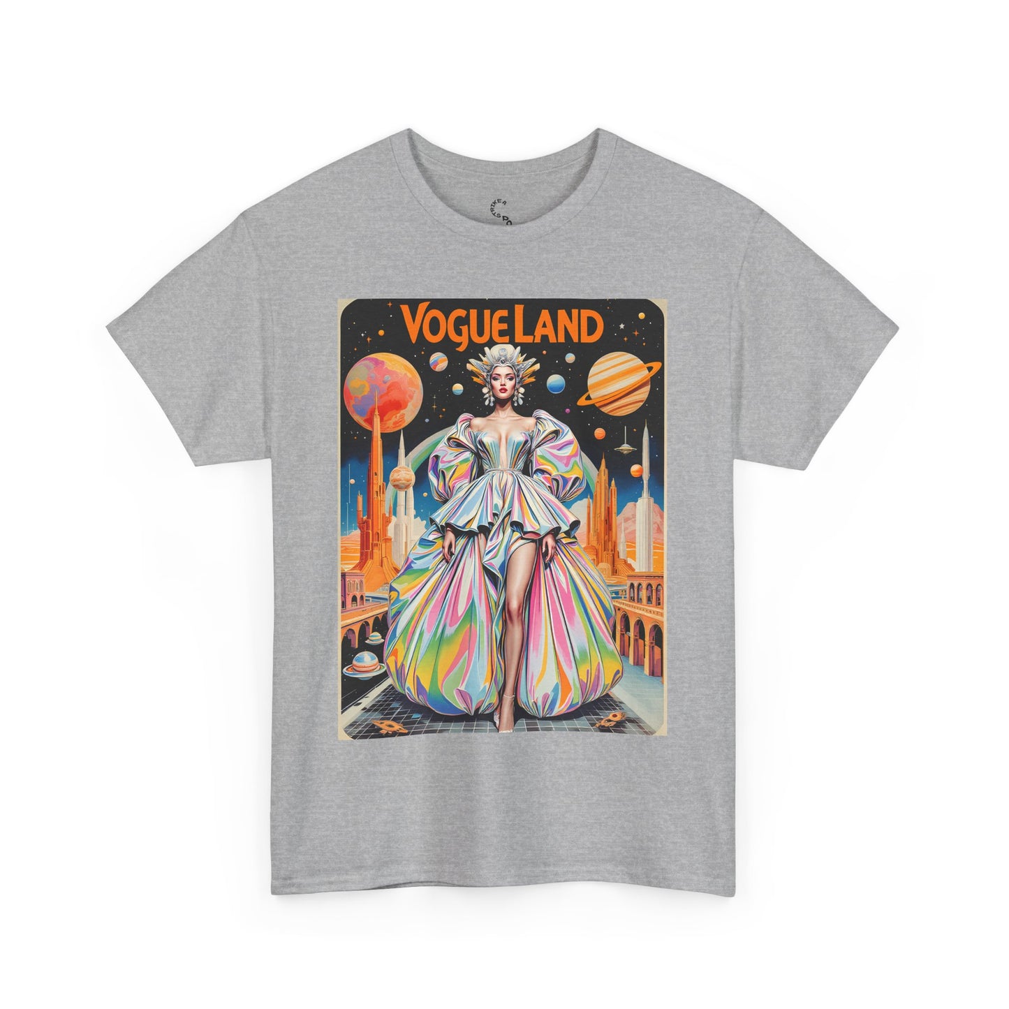 Vogue Land Unisex Heavy Cotton Tee - Colorful Graphic Shirt