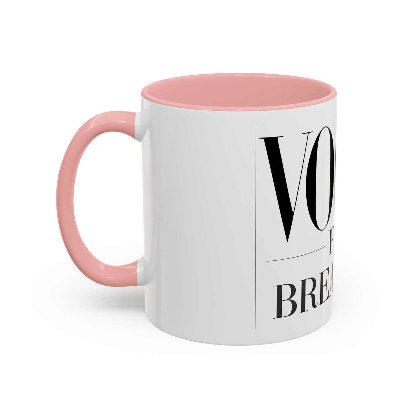 VOGUE For Breakfast Coffee Mug - Stylish Drinkware, Perfect for Breakfast, Gift for Coffee Lovers, Trendy Kitchen Decor