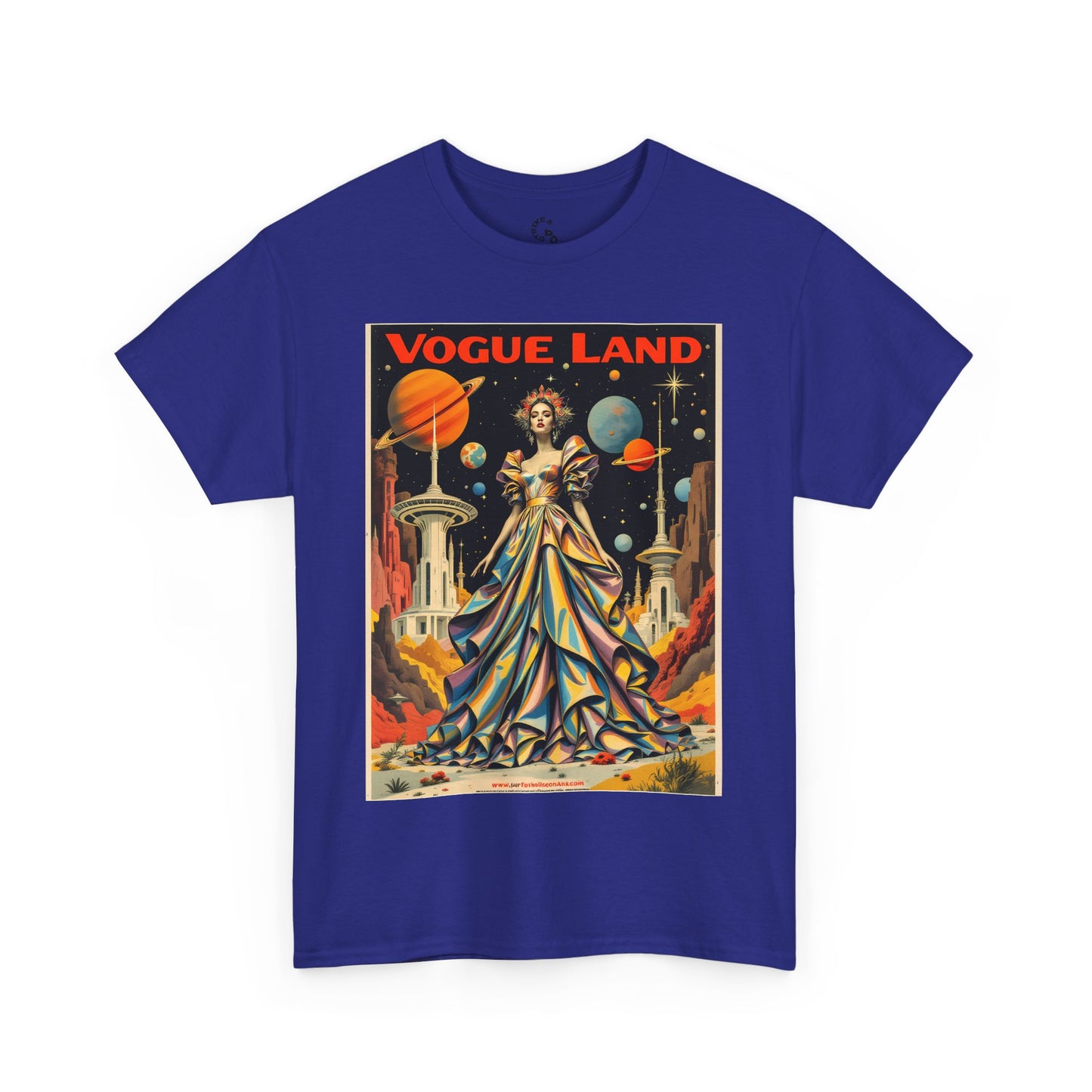 Vogue Land Unisex Heavy Cotton Tee - Colorful Graphic Shirt