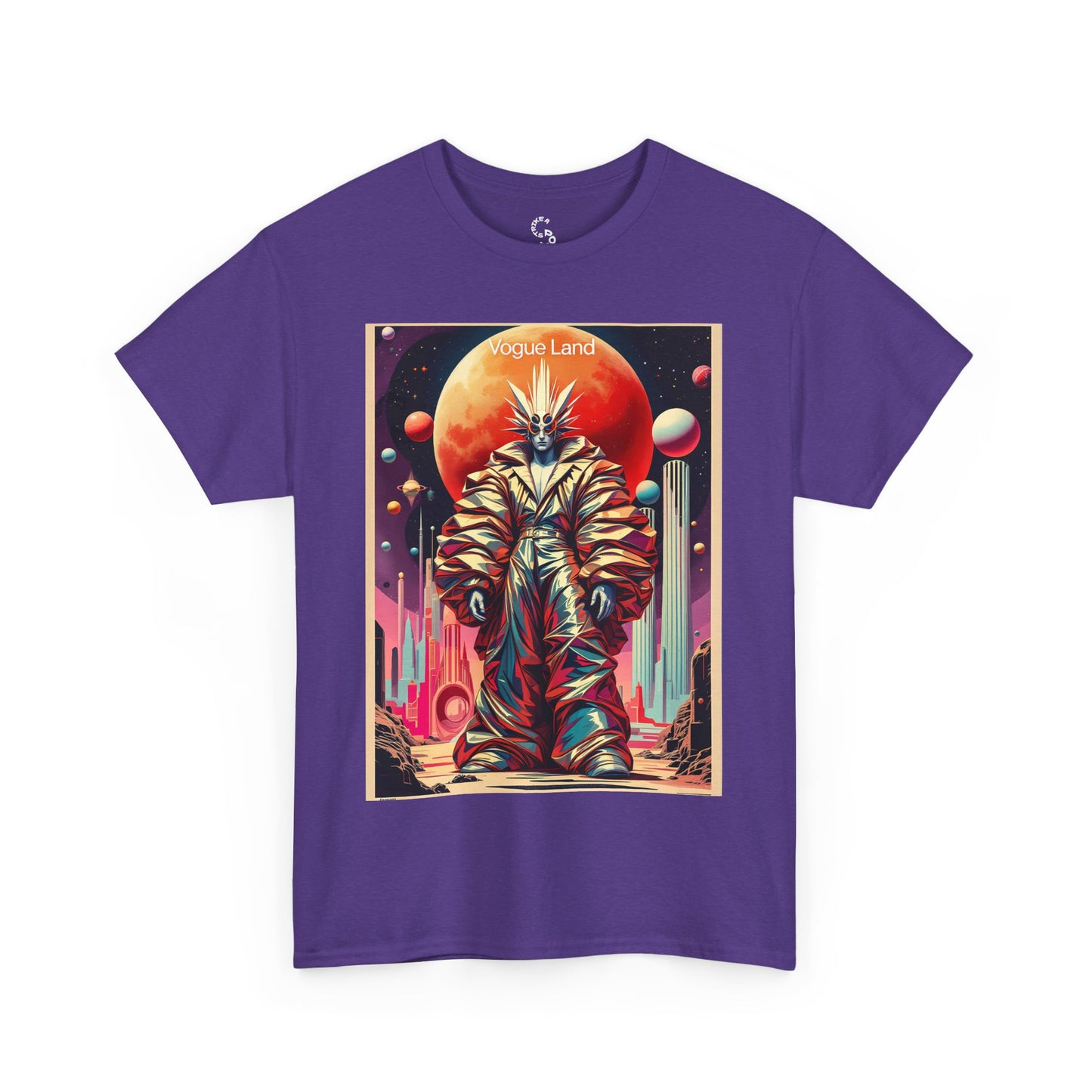 Vogue Land Unisex Heavy Cotton Tee - Colorful Graphic Shirt
