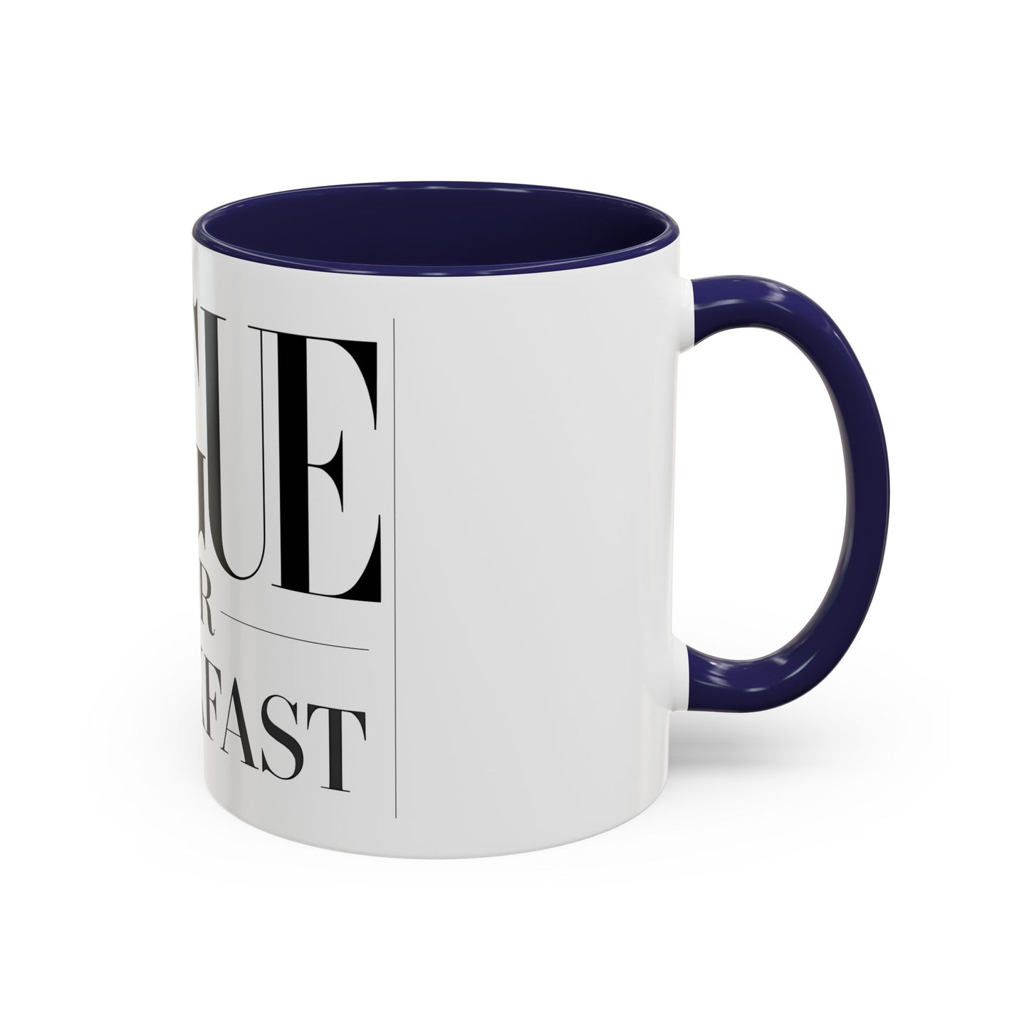 VOGUE For Breakfast Coffee Mug - Stylish Drinkware, Perfect for Breakfast, Gift for Coffee Lovers, Trendy Kitchen Decor