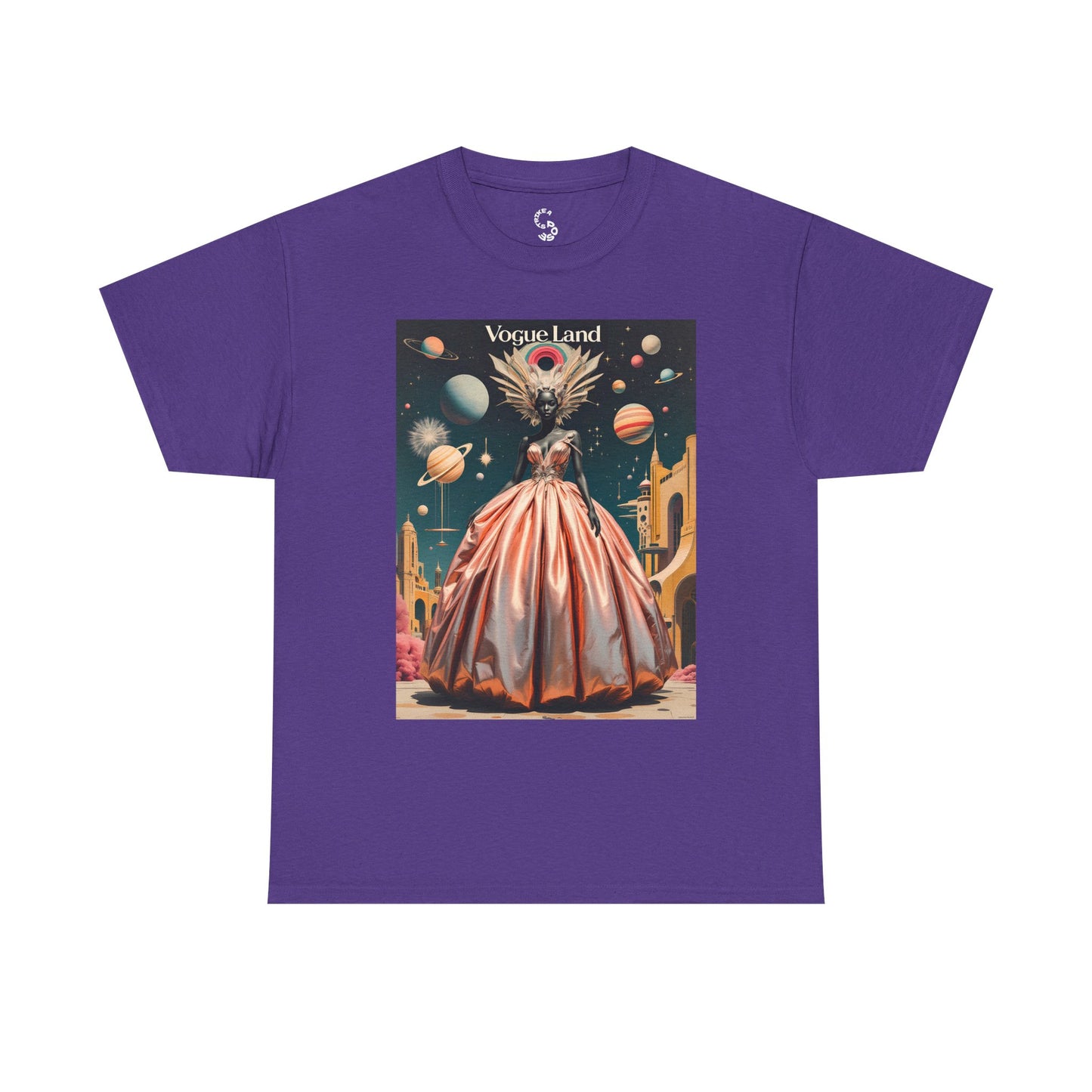 Vogue Land Unisex Heavy Cotton Tee - Colorful Graphic Shirt