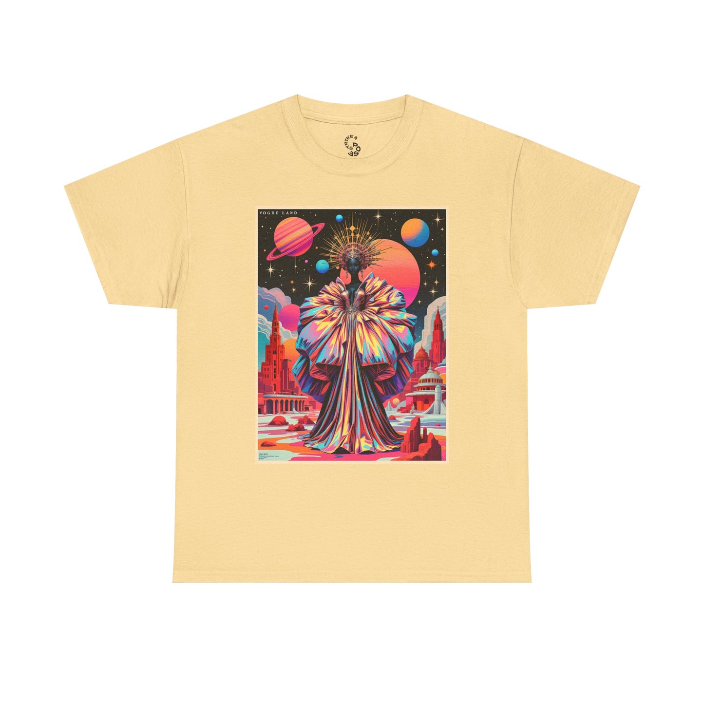 Vogue Land Unisex Heavy Cotton Tee - Colorful Graphic Shirt