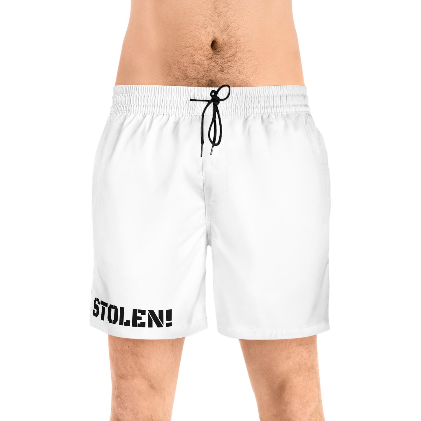 STOLEN! Men's Mid-Length Swim Shorts (AOP)