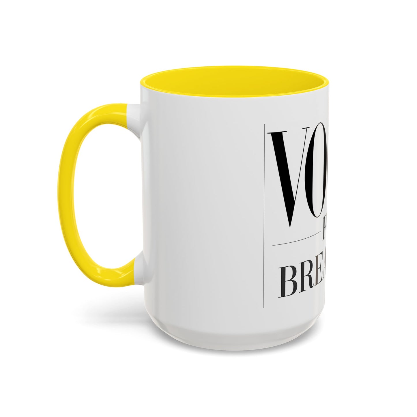 VOGUE For Breakfast Coffee Mug - Stylish Drinkware, Perfect for Breakfast, Gift for Coffee Lovers, Trendy Kitchen Decor