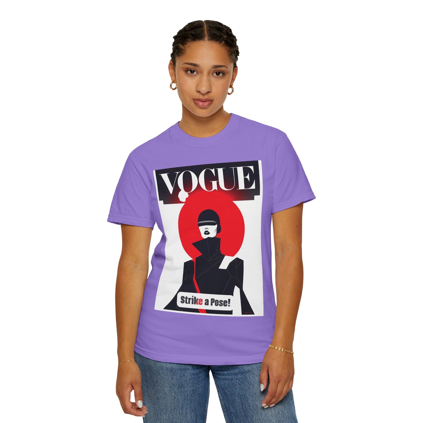 Vogue Strike A Pose-Unisex Garment-Dyed T-Shirt - Strike a Pose!