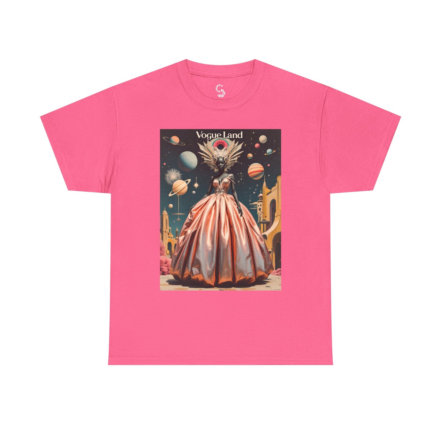 Vogue Land Unisex Heavy Cotton Tee - Colorful Graphic Shirt