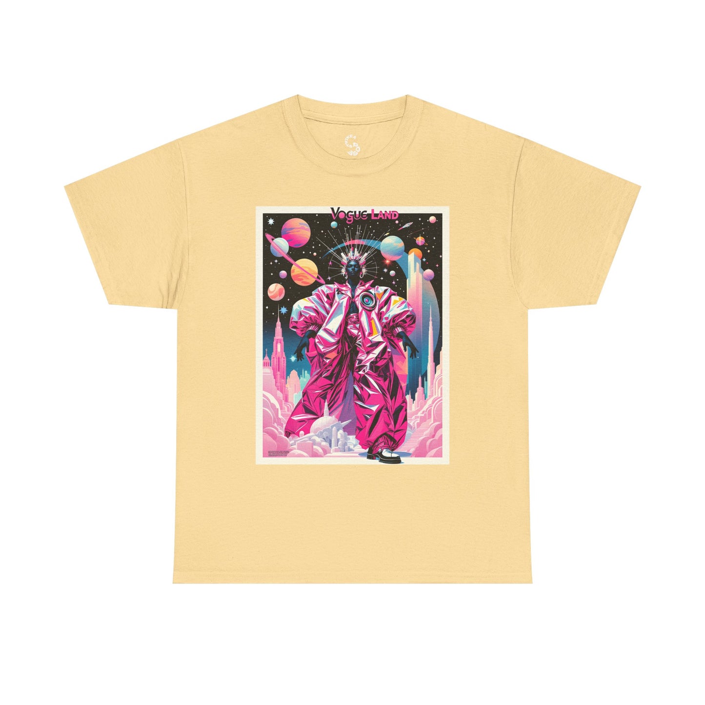 Vogue Land Unisex Heavy Cotton Tee - Colorful Graphic Shirt