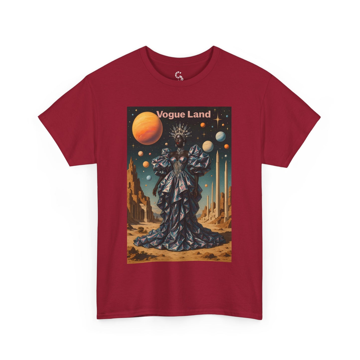 Vogue Land Unisex Heavy Cotton Tee - Colorful Graphic Shirt