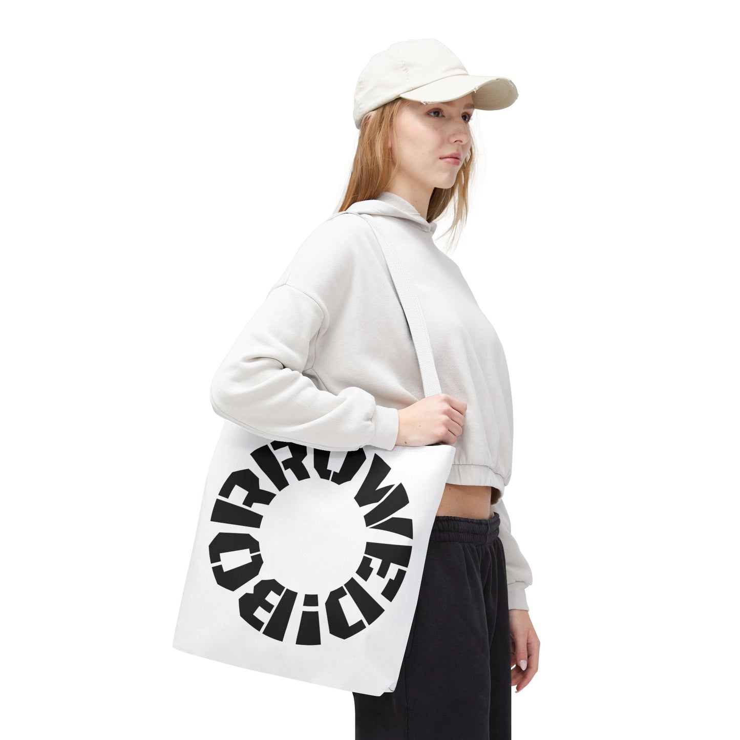 "BORROWED!" Tote Bag (AOP)