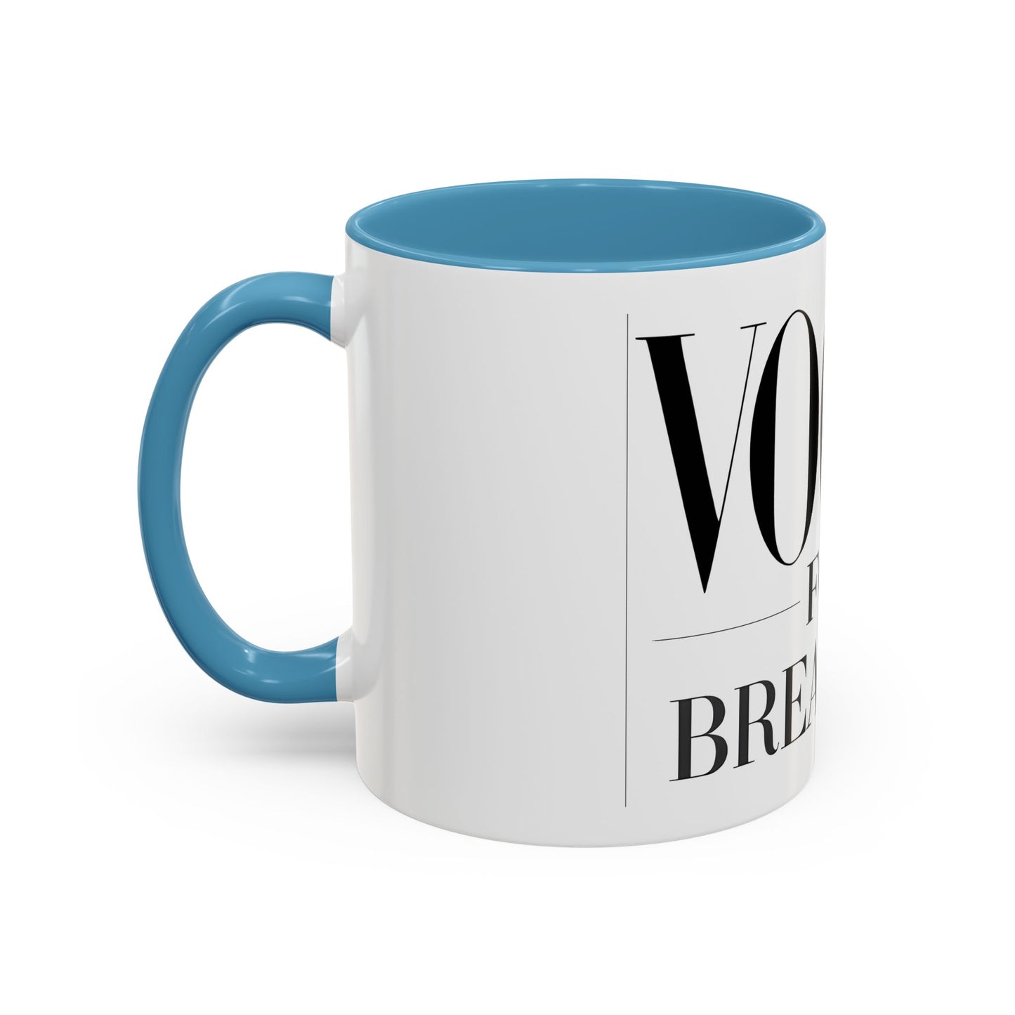 VOGUE For Breakfast Coffee Mug - Stylish Drinkware, Perfect for Breakfast, Gift for Coffee Lovers, Trendy Kitchen Decor