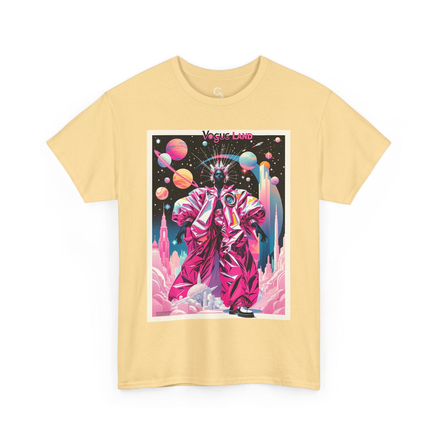 Vogue Land Unisex Heavy Cotton Tee - Colorful Graphic Shirt
