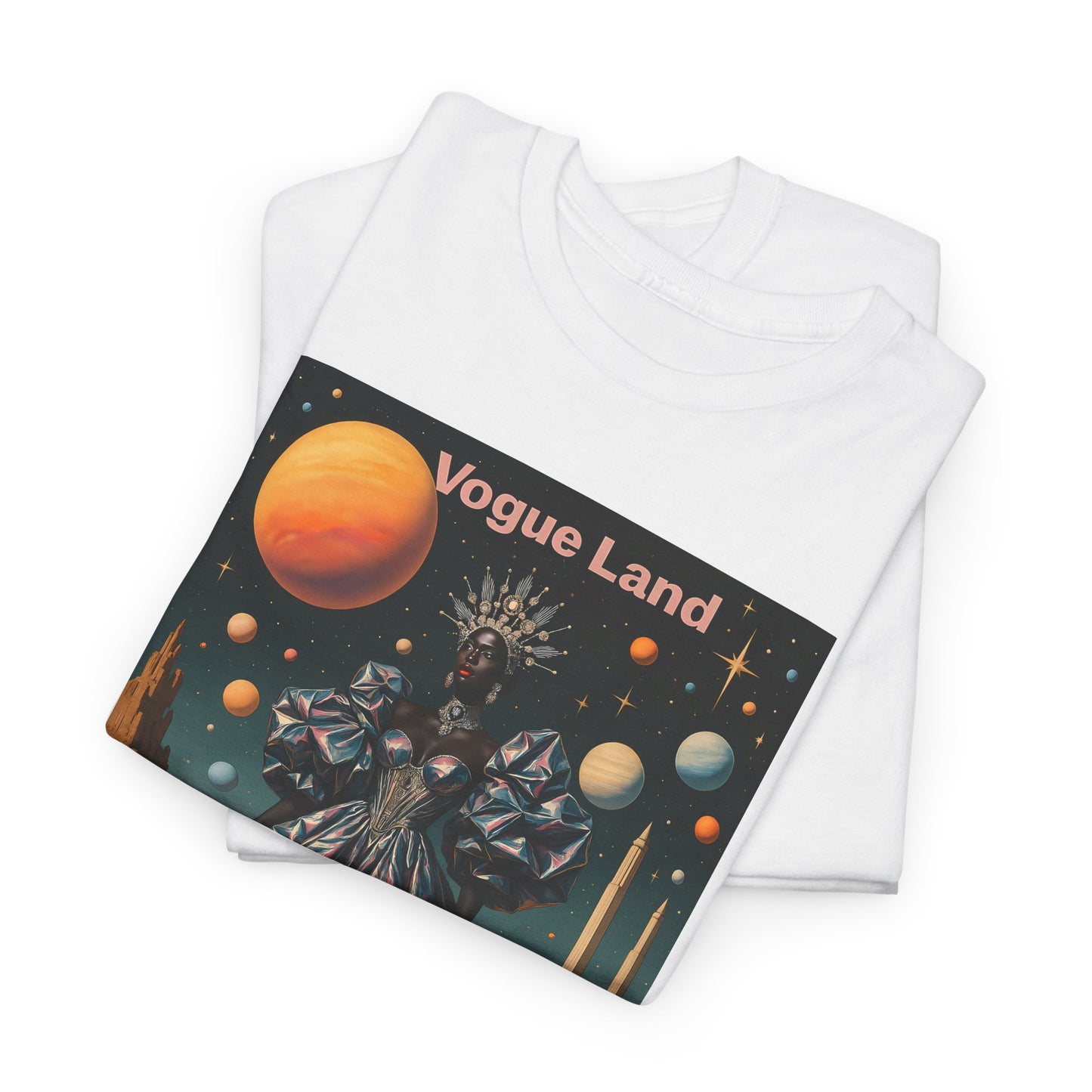 Vogue Land Unisex Heavy Cotton Tee - Colorful Graphic Shirt