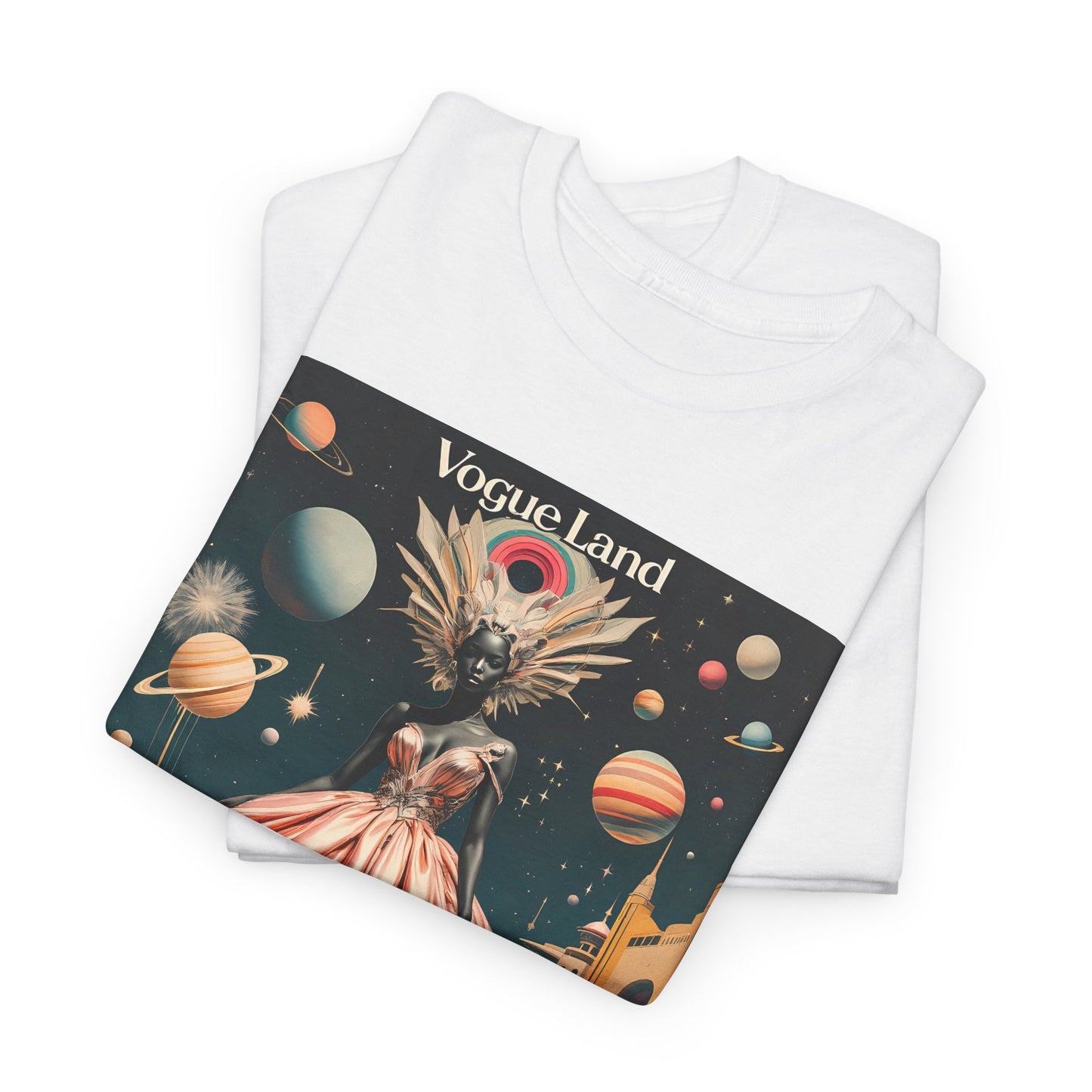 Vogue Land Unisex Heavy Cotton Tee - Colorful Graphic Shirt