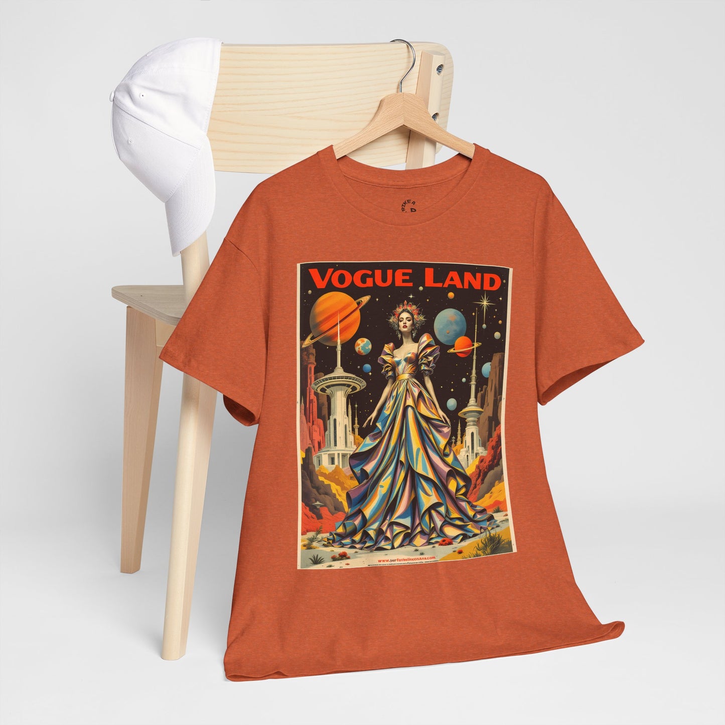 Vogue Land Unisex Heavy Cotton Tee - Colorful Graphic Shirt