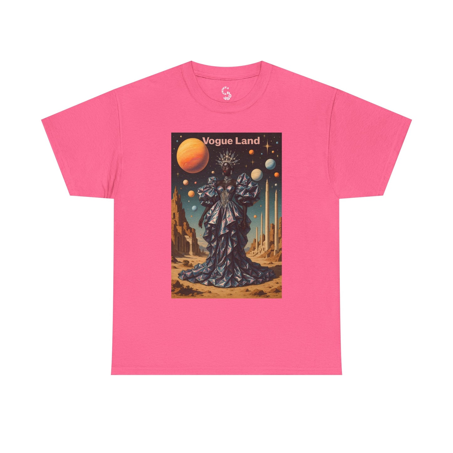 Vogue Land Unisex Heavy Cotton Tee - Colorful Graphic Shirt