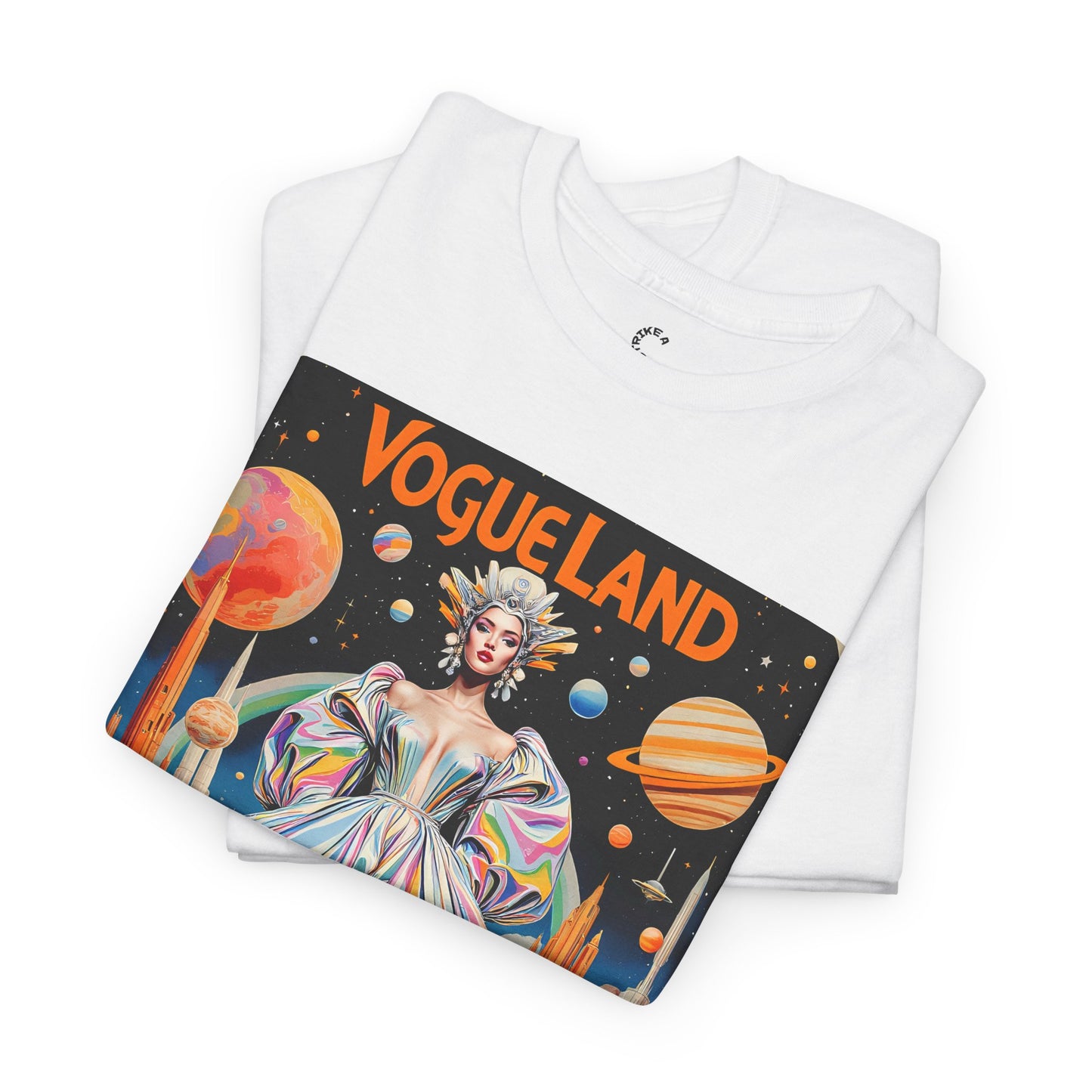 Vogue Land Unisex Heavy Cotton Tee - Colorful Graphic Shirt