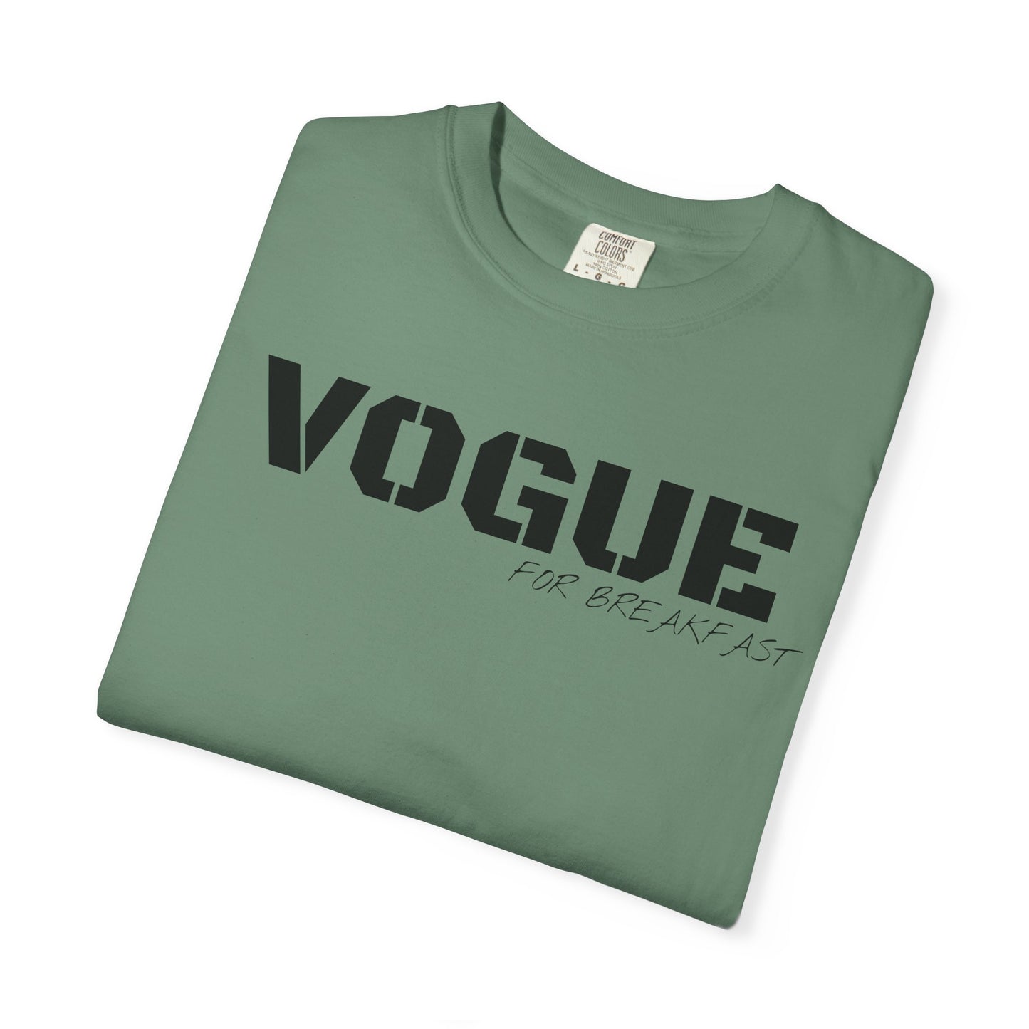 VOGUE For Breakfast Unisex Garment-Dyed T-shirt