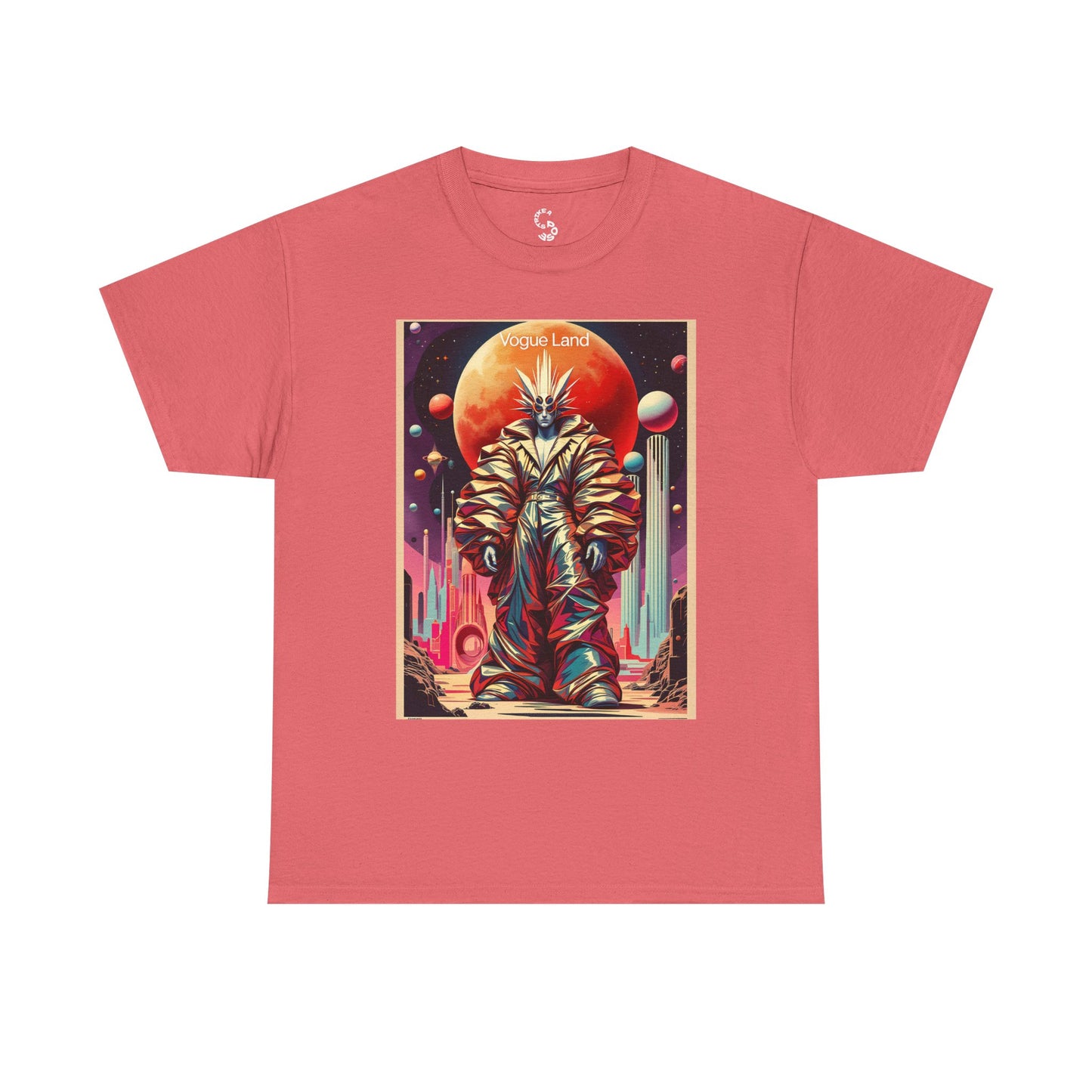 Vogue Land Unisex Heavy Cotton Tee - Colorful Graphic Shirt